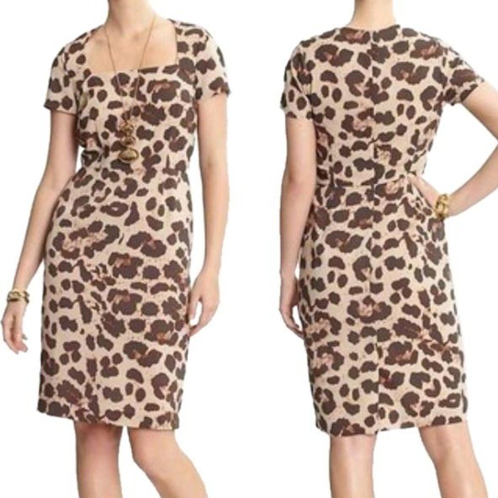 Banana Republic Cheetah Print Work Dress